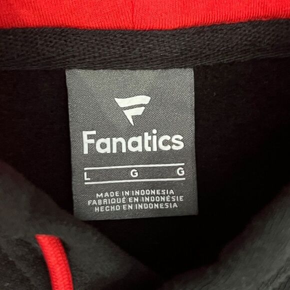 🔥⚾️ NWT CLEVELAND GUARDIANS MLB Hoodie Sweatshirt Black/Red Size Lg - Brand NEW - Picture 12 of 13